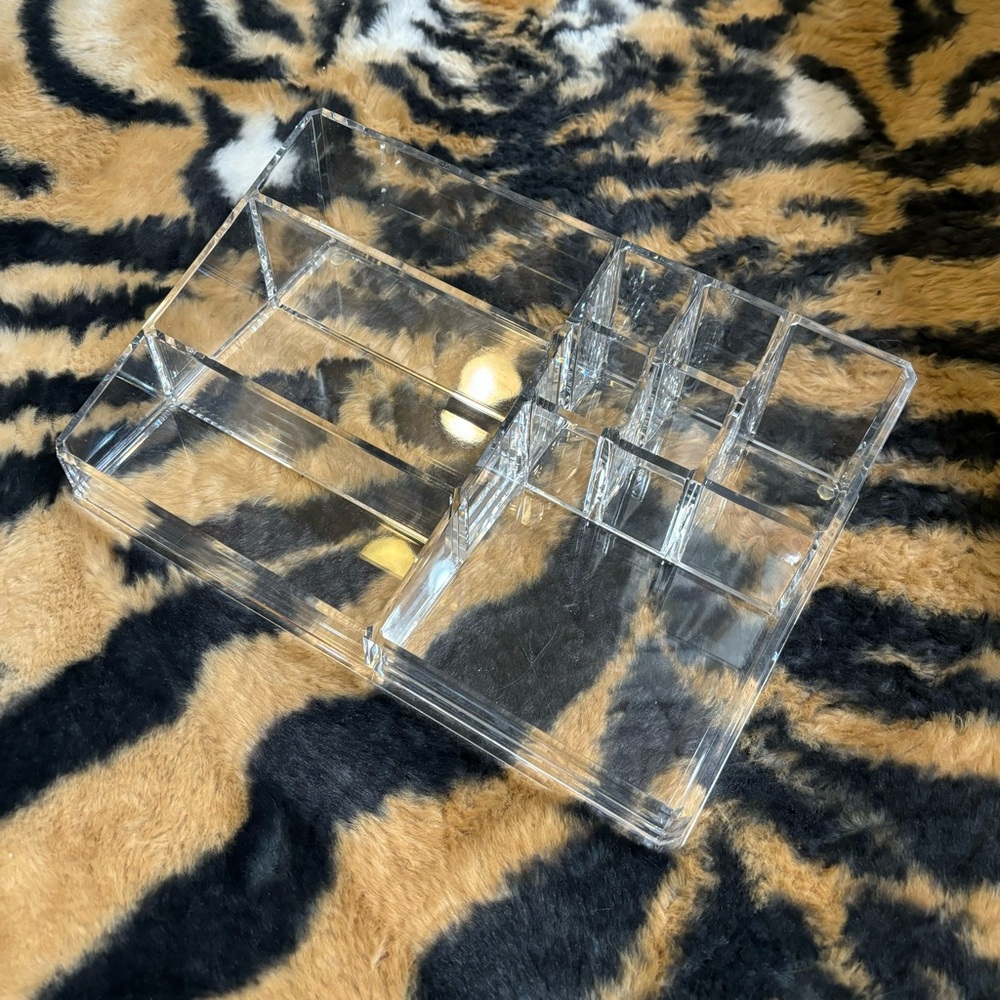 Clear acrylic makeup/storage container